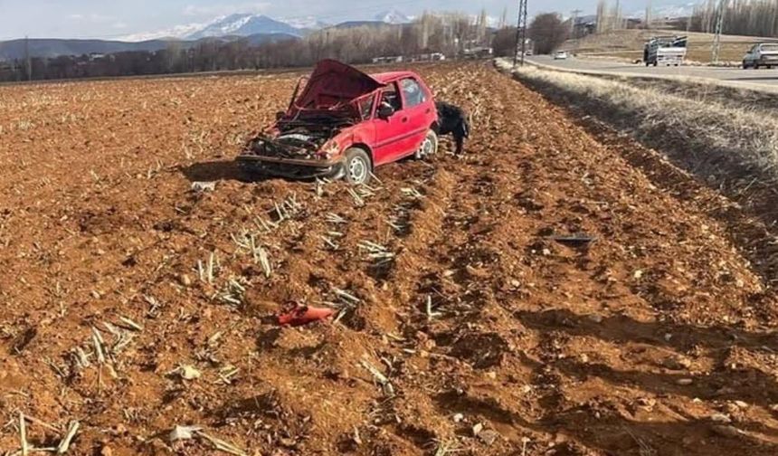 Afşin'de otomobilin takla atması sonucu 3 yaralı