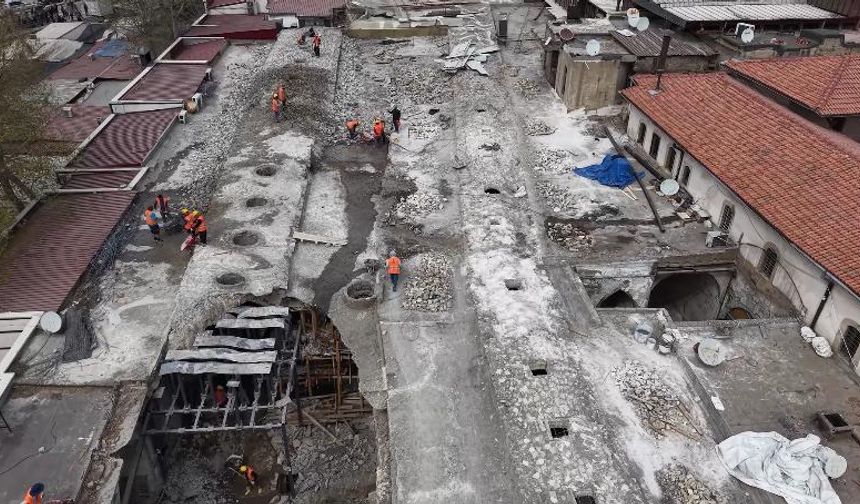 Tarihi Bezirgan Çarşısında Restorasyon Çalışmaları Başladı
