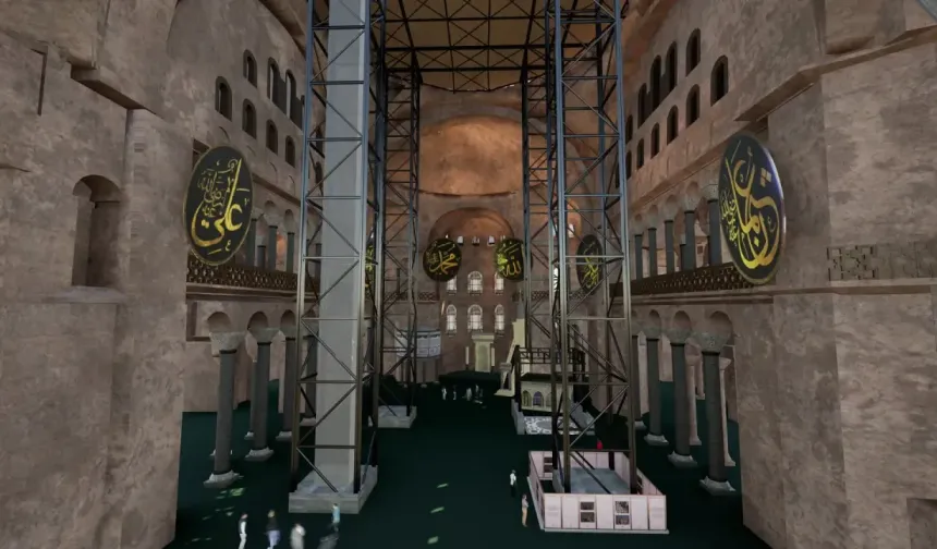 Ayasofya’da tarihî restorasyon: maneviyat korunarak geleceğe taşınıyor