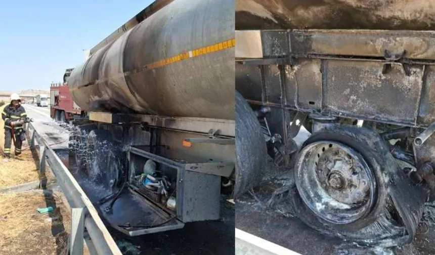 Kahramanmaraş'ta Alev Alev TIR! Felaket Son Anda Önledi