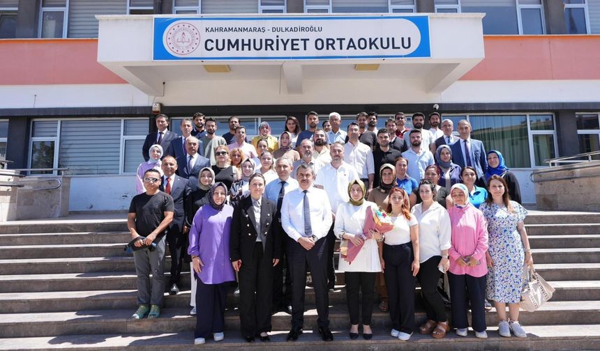 Bakan Tekin, Kahramanmaraş'ta Okulları Ziyaret Etti