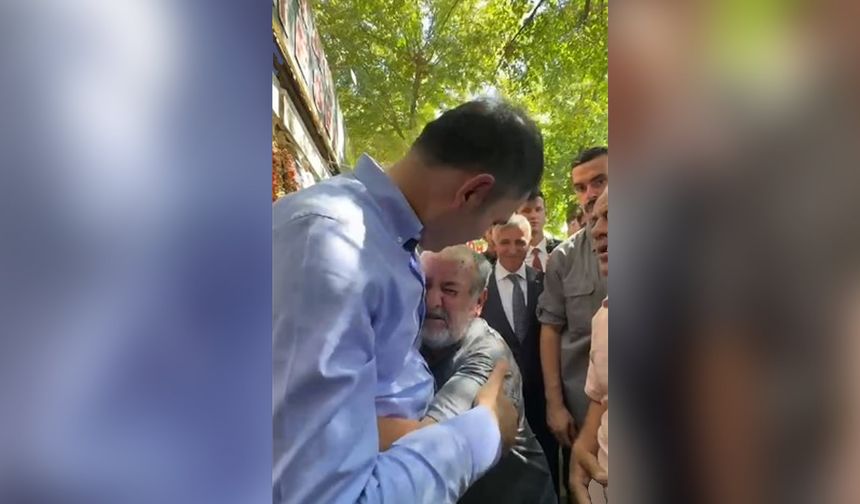Bakan Kurum'a sarılıp ağladı! Kahramanmaraş'ta yürek burkan görüntü