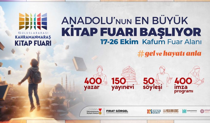 Kahramanmaraş’ta Edebiyat Rüzgârı Başlıyor! Binlerce Kitap, Yüzlerce Yazar Bir Arada