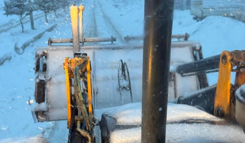 Türkoğlu'nda karla etkin mücadele