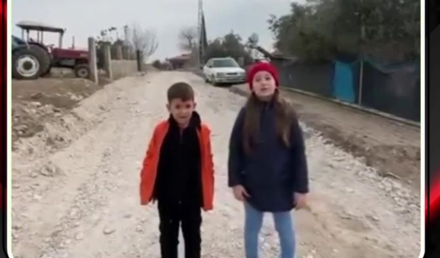İki Çocuğun Çağrısı Karşılık Buldu: Hatay’da Bozuk Yol Yenilendi