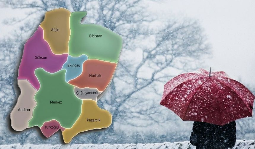Kahramanmaraş'ta beklenen yağış için saat verildi! İşte ilçe ilçe hava durumu...