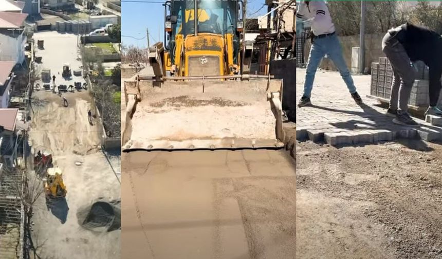 Türkoğlu'nda sokaklar yenileniyor: Gaziler Mahallesi'nde parke atağı