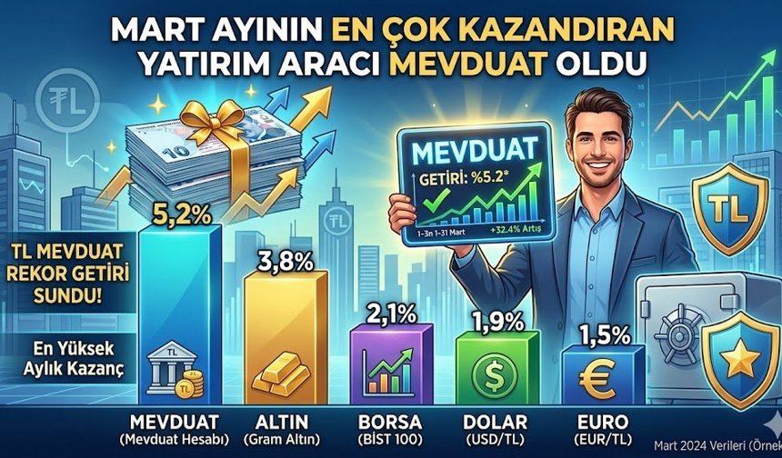 Mart Ayının En Çok Kazandıran Yatırım Aracı Mevduat Oldu