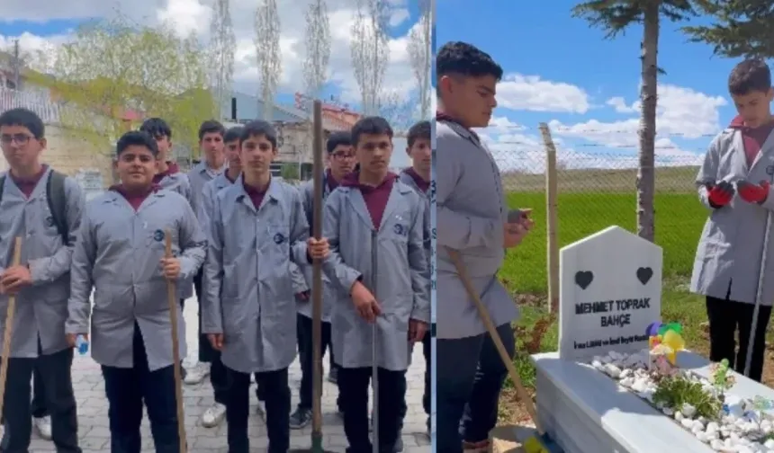 Afşin'de Gençlerden Örnek Davranış: Mezarlık Temizliğinde Seferber Oldular!