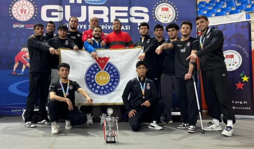 Kahramanmaraş KSÜ Güreşçilerinden ÜNİLİG'de Tarihi Başarı
