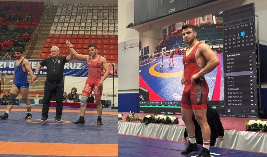 Esat Ardıç Türkiye Şampiyonu Oldu: Kahramanmaraşlı Güreşçi Brezilya Yolcusu