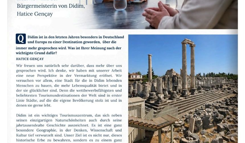 Didim, Almanya’da Vitrine Çıktı: Sürdürülebilir Turizmin Yeni Yıldızı!