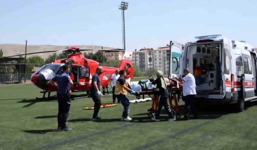 Darende'de 83 Yaşındaki Hasta İçin Hava Ambulansı Havalandı