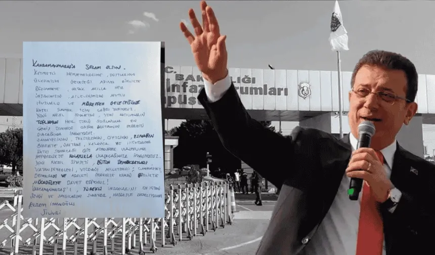 Ekrem İmamoğlu’ndan Kahramanmaraşlılara el yazısıyla mesaj: Ortak akıl ve adalet vurgusu