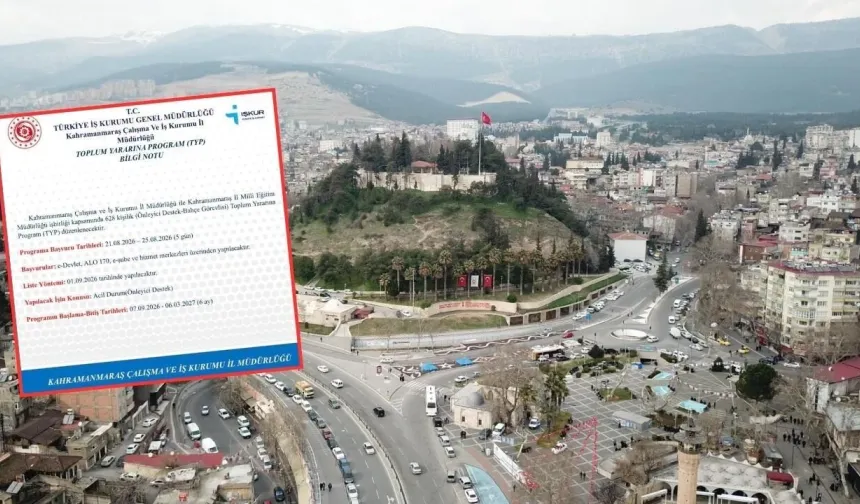 Kahramanmaraş İŞKUR 628 kişiyi TYP kapsamında işe alacak
