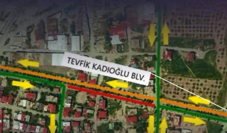 Kahramanmaraşlı Sürücülerin Dikkatine: Tevfik Kadıoğlu Bulvarı Kademeli Olarak Trafiğe Kapatılıyor