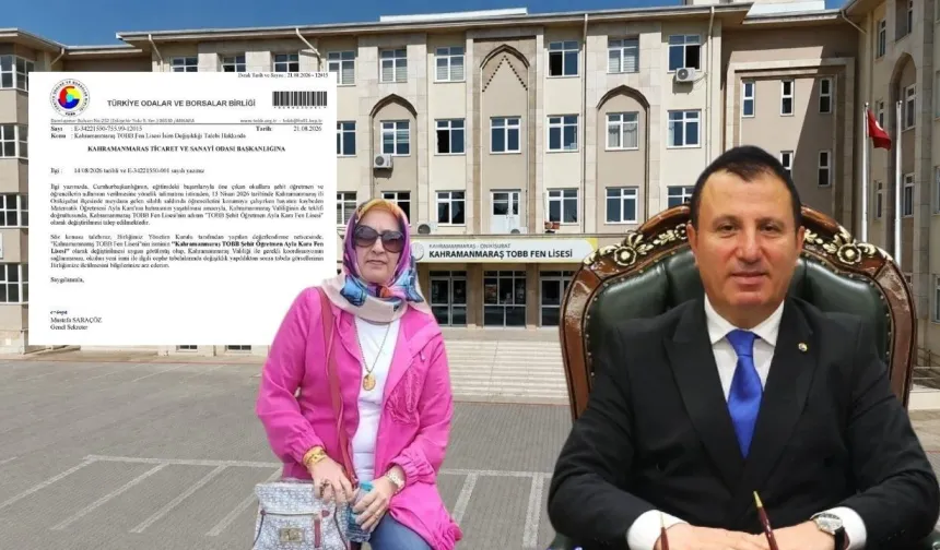 Kahramanmaraş’ta okulun adı değişti: Şehit Öğretmen Ayla Kara’nın adı verildi