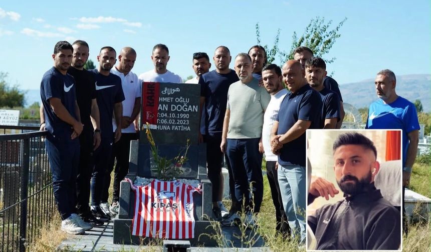 İstiklalspor’un Erzincan’da ilk durağı Hakan Doğan’ın kabri oldu