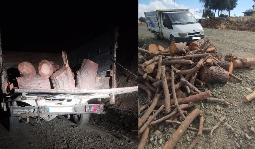 Kahramanmaraş’ta orman ekipleri tespit etti: Araca da el konuldu