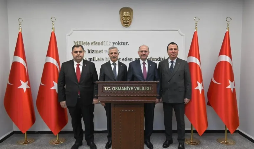 Kahramanmaraş heyeti Osmaniye’de: Vali Ünlüer’den önemli ziyaret