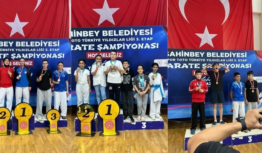 Kahramanmaraşlı sporcular Türkiye Yıldızlar Ligi’nde parladı