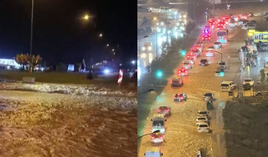 Kahramanmaraş'ta sel felaketi: Cadde ve sokaklar göle döndü