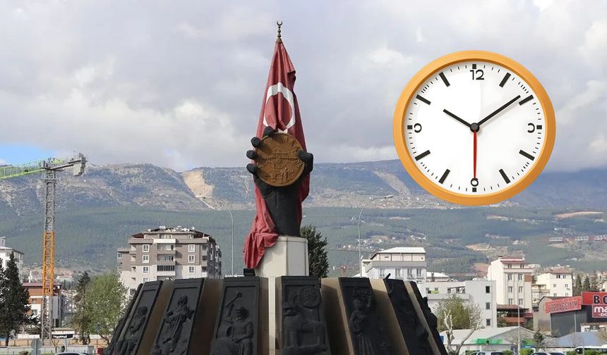 Kahramanmaraş’ta yaşayanlar dikkat: 54 yıllık saat sistemi değişiyor