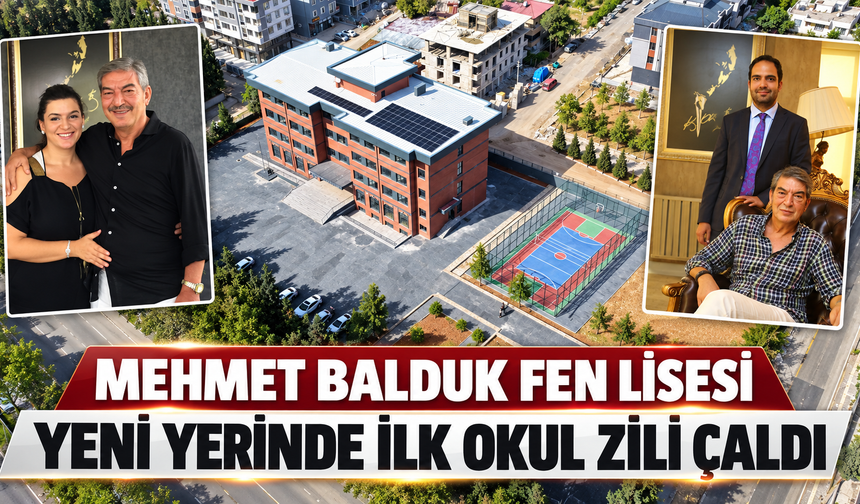 Mehmet Balduk Fen Lisesi’nde İlk Zil Çaldı: Nazar Tekstil’den Eğitime Anlamlı Yatırım