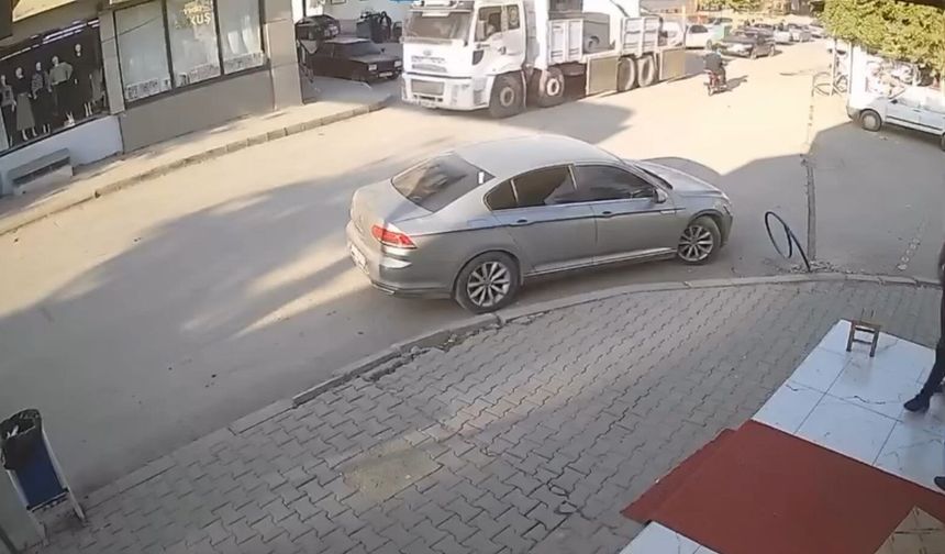 Kahramanmaraş'ta Motosiklet Sürücüsü Ölümden Döndü