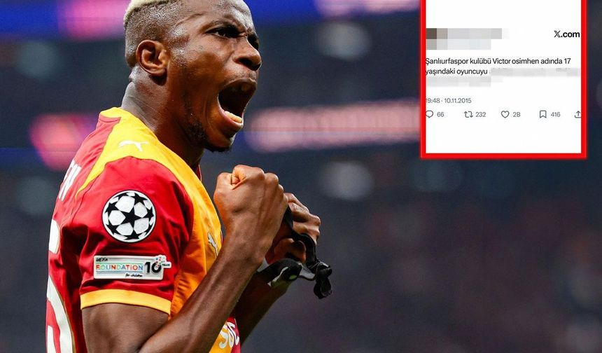 Osimhen'in 2015 Yılındaki Şanlıurfaspor Transfer Önerisi