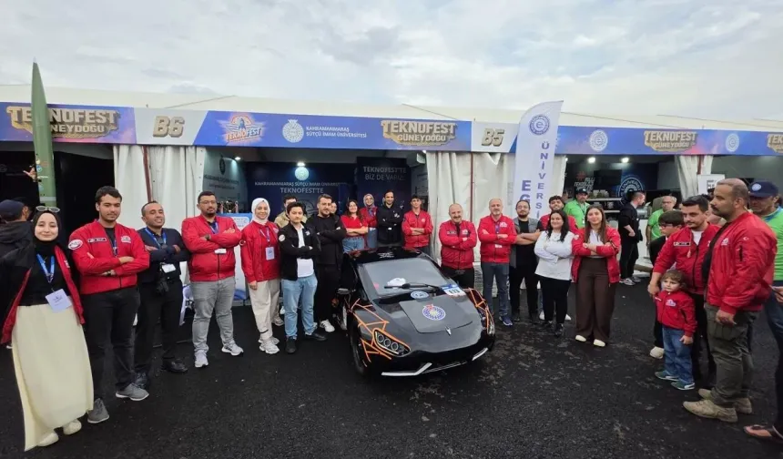 KSÜ'nün Ödüllü Elektrikli Aracına TEKNOFEST'te Büyük İlgi