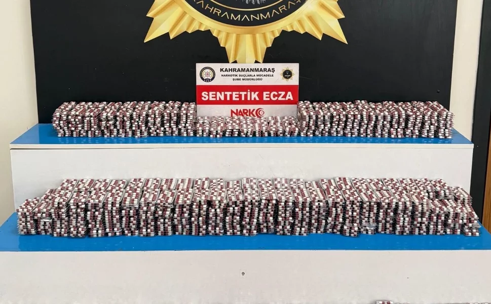 Kahramanmaraş’ta Narkotik Operasyonu: Binlerce Hap Ele Geçti