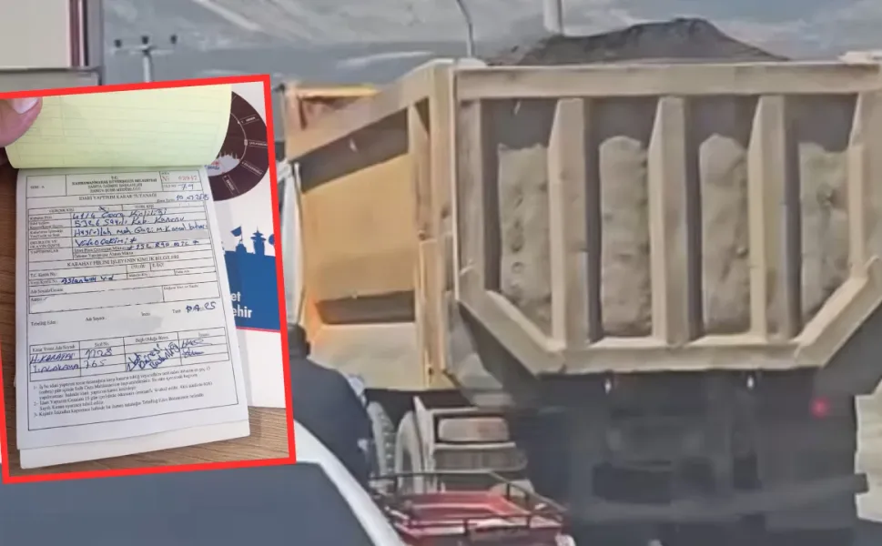 Yine aynı manzara! Kahramanmaraş’ta kamyon şoförüne 152 bin TL ceza kesildi