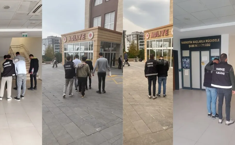 Kahramanmaraş Narkotik'ten Zehir Tacirlerine Geçit Yok: 4 Zanlı Tutuklandı