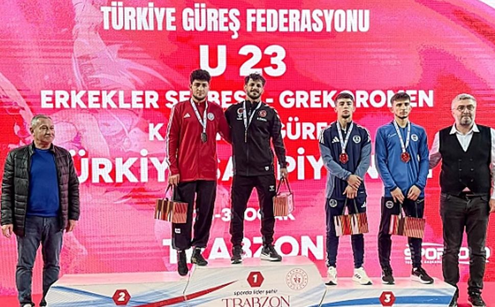 Kahramanmaraş TOHM güreşçileri madalyaya doymadı!