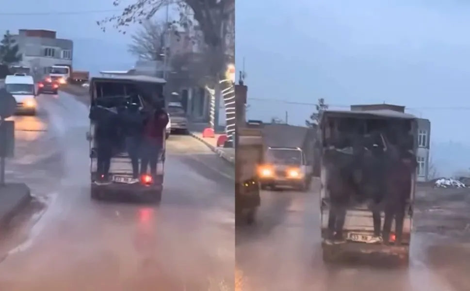 Kahramanmaraş'ta canlarını bir demire emanet ettiler!