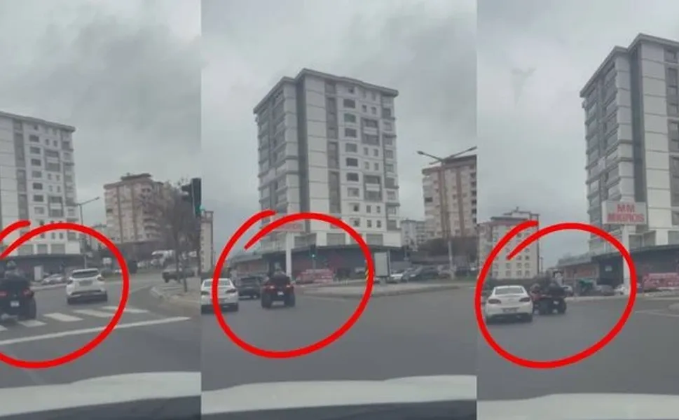 Kahramanmaraş'ta tehlikeli anlar: Sürücülerin canını hiçe saydı