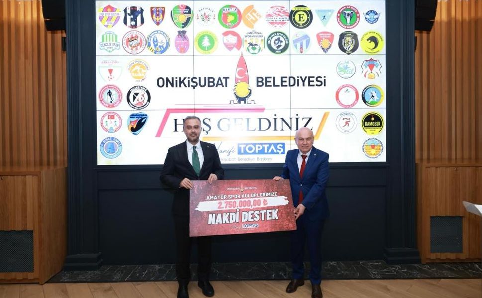 Onikişubat’ta Amatör Spora Dev Destek: 54 Takıma 2 Milyon 750 Bin TL