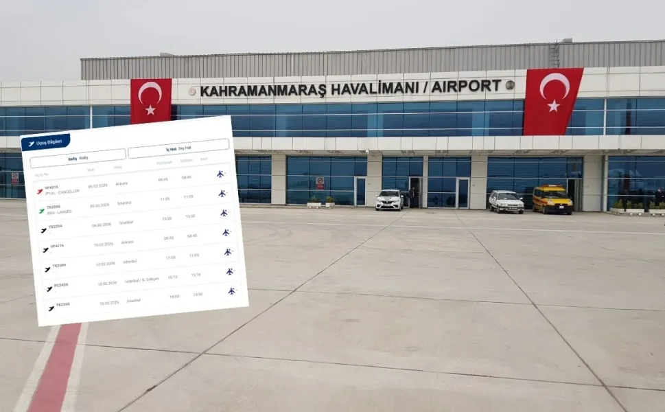 Kahramanmaraş Havalimanı’nda uçuş krizi: Güneşli havada sefer iptal edildi