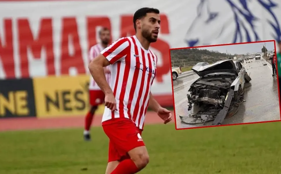 Kahramanmaraş İstiklalsporlu futbolcu Kemal Rüzgar kaza geçirdi