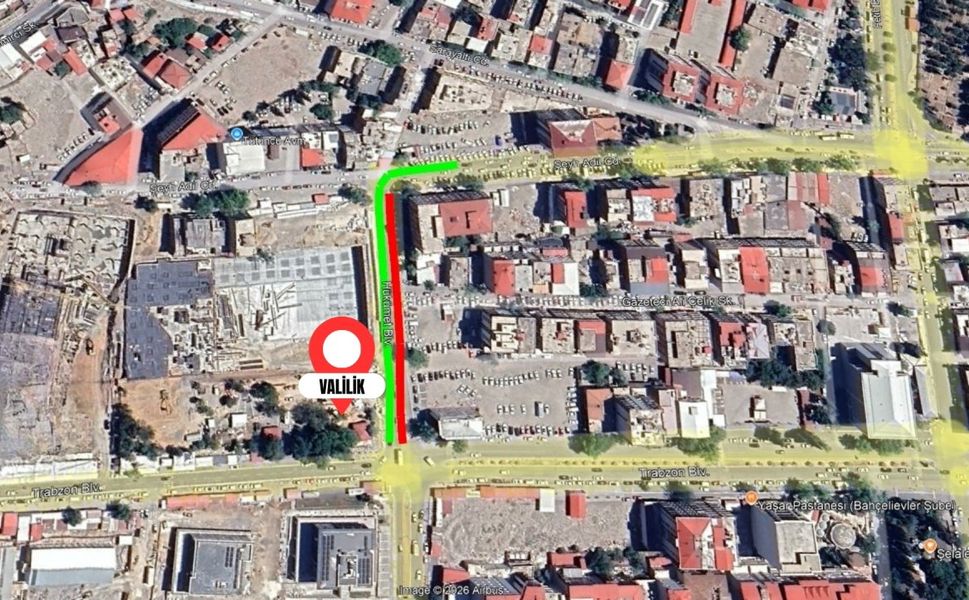 Sürücüler Dikkat: Şeyh Adil ve Trabzon Bulvarı Arası Trafiğe Kapatıldı