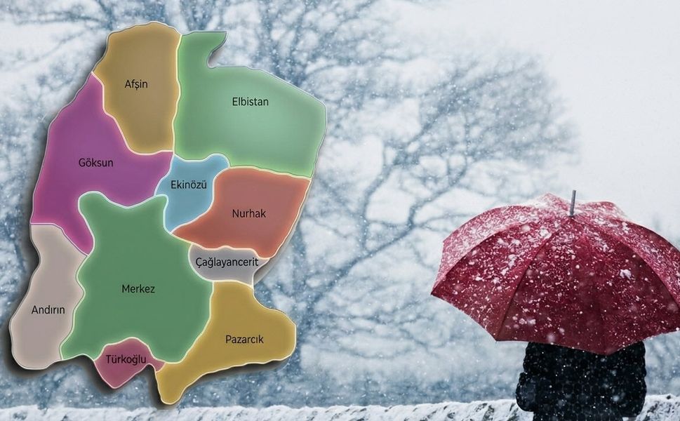 Kahramanmaraş Hava Durumu: Kuzey İlçelere Kar ve Fırtına Uyarısı