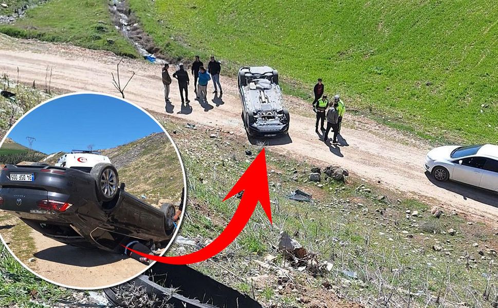 Kahramanmaraş-Kayseri Yolunda Korkutan Kaza: Otomobil Uçuruma Devrildi