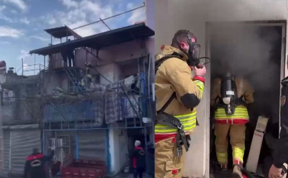 Kahramanmaraş'ta ikamet ve depo yangını