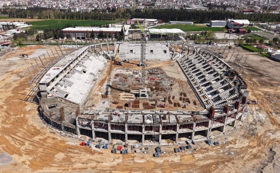 Kahramanmaraş Yeni Stadyum İnşaatında Son Durum: Tribünler Yükseliyor
