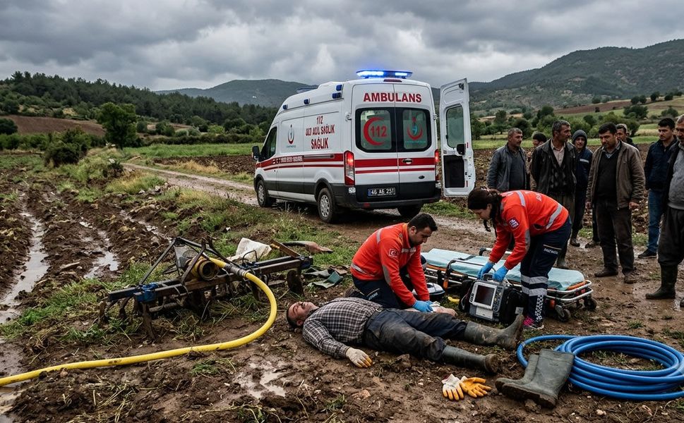Kahramanmaraş'ta yıldırım felaketi: Bir kişi ağır yaralandı