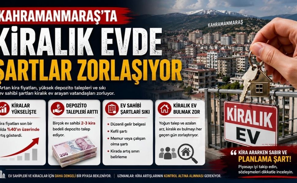 Kahramanmaraş’ta Kiralık Evde Şartlar Zorlaşıyor
