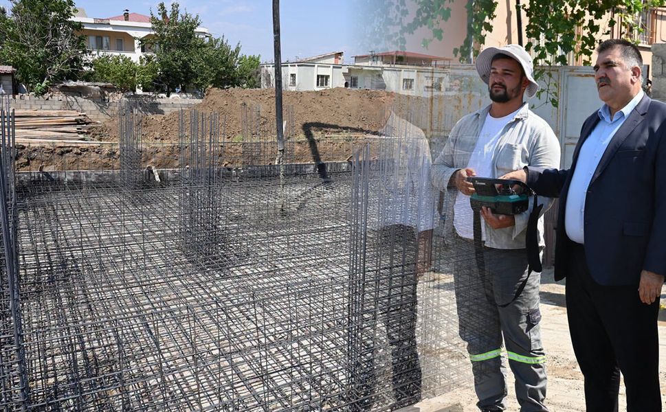 Başkan Karaca düğmeye bastı, İstasyon Mahallesi'nde temel atıldı