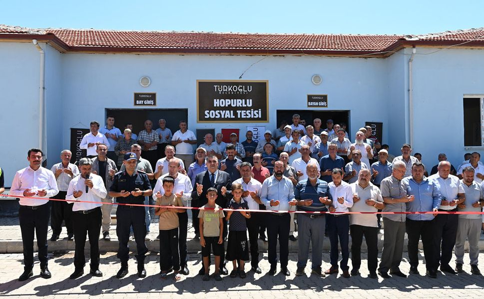 Türkoğlu'nda Hopurlu Mahallesi Taziye Evi ve Sosyal Tesisi Hizmete Açıldı
