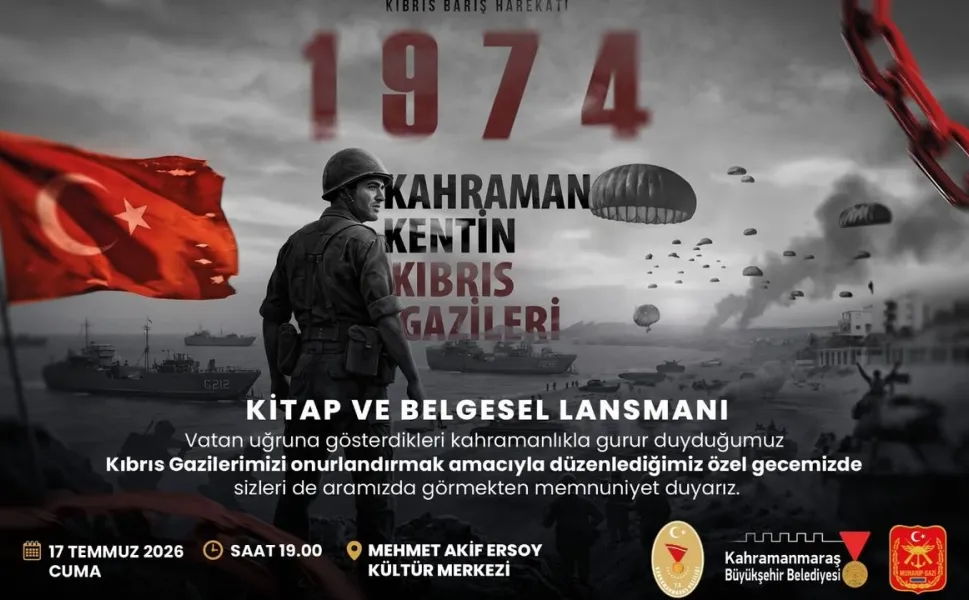 Kahramanmaraşlı Kıbrıs Gazilerinin Hatıraları Kitap ve Belgesel Oldu! Türkiye'de Bir İlk